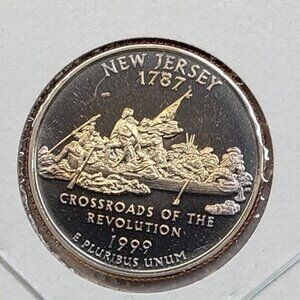 Lot of 5 S Mint Proof State Quarters... 1999-2000... MS... In Protective Holders